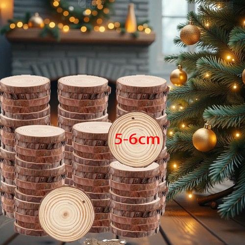 120pcs wood slices round - wood,