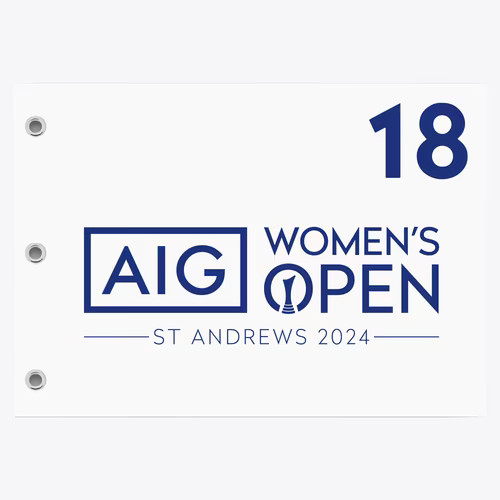 Women open golf flag - open,
