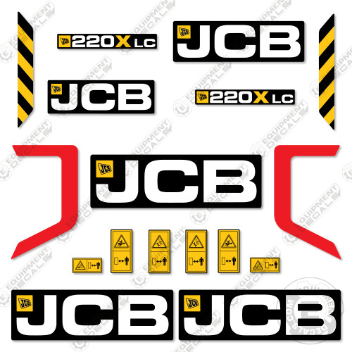 Fits jcb 220x decal - fits,