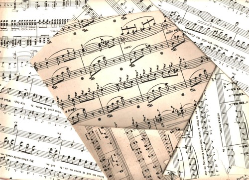 Vintage sheet music crafting - vintage,