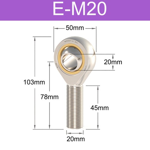 Male rod end bearing - male,