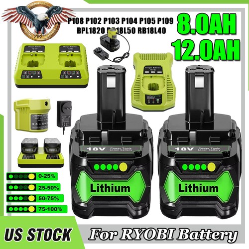 0ah for ryobi - 12.0/8.0ah, p108