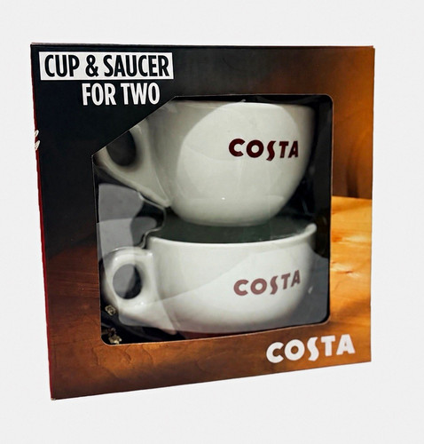 Costa white ceramic logo - white,