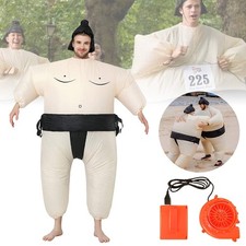 Inflatable Sumo Wrestler Costume Suit for adults Blow up Halloween Party Fat Sui