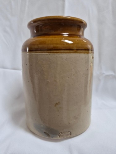 Antique scottish stoneware jar - scottish,