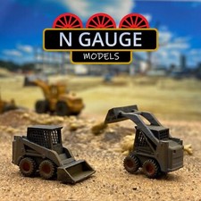 PAINTED- N Scale Gauge 1:148 Skid Steer Loader (Bobcat CAT JCB 1:160 )