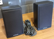 Nice 1980's/90's Hitachi 7w - 8 Ohm Audio Speakers With Long Wiring