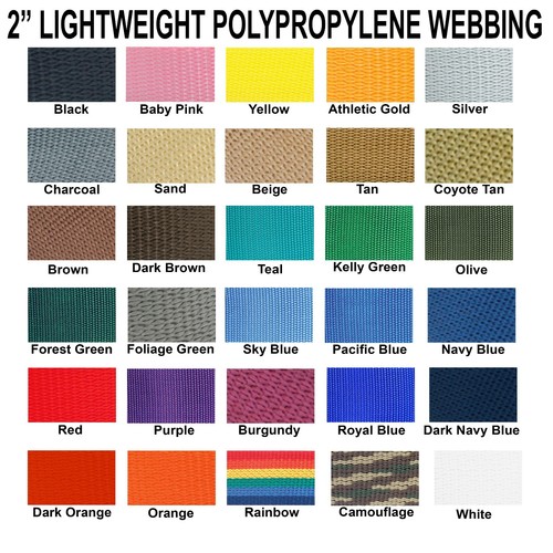 Inch polypropylene webbing - inch,
