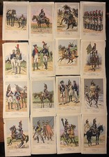 Set 16 Postcards Les Uniformes
