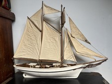 Vintage Wooden Ship Model
