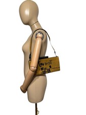 Vtg John Galliano SS2001 Brown Spanish Gazette Bag