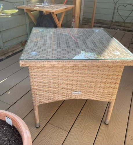 Rattan coffee table - table, small