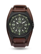 AVIATOR F-Series Retro Classic Men's Quartz Watch - 44mm - Matt Black - AVAW9500