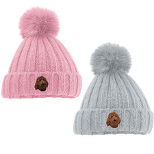 LABRADOODLE POM POM BEANIE