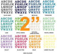 FABRIC LETTERS IRON ON - Die