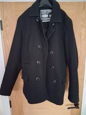 Mens Superdry Wool Peacoat