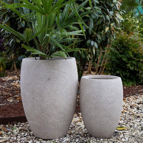38cm rustic tall planter plant - rustic,