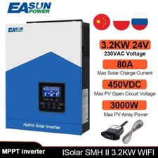 Solar inverter inverter hybrid 3.2KW 24V 80A MPPT charger 55-450VDC DE