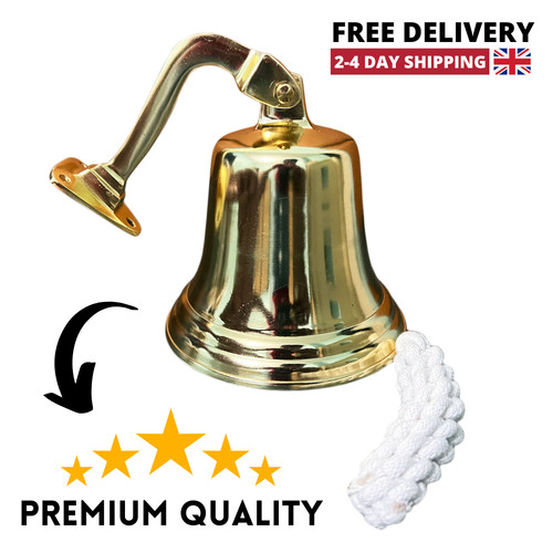 Antique gold wall bell vintage - gold,
