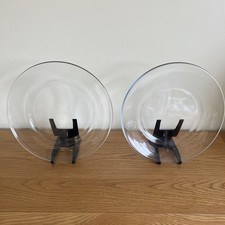 2 x Pyrex Clear Glass Dinner