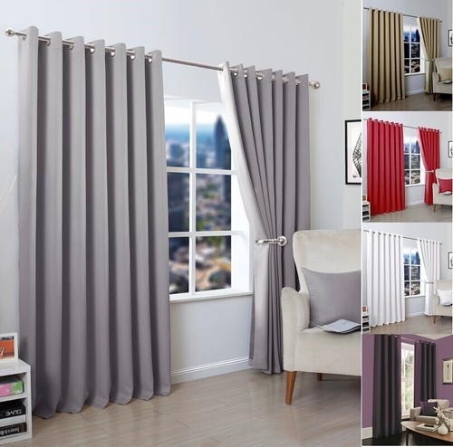Plain blackout pair - pair, curtain