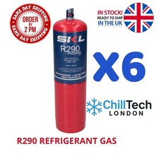 6x R290 Refrigerant Gas 430g