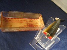 VINTAGE BABY DALTON SPECIAL WOOD FISHING LURE W BOX FLORIDA NICE