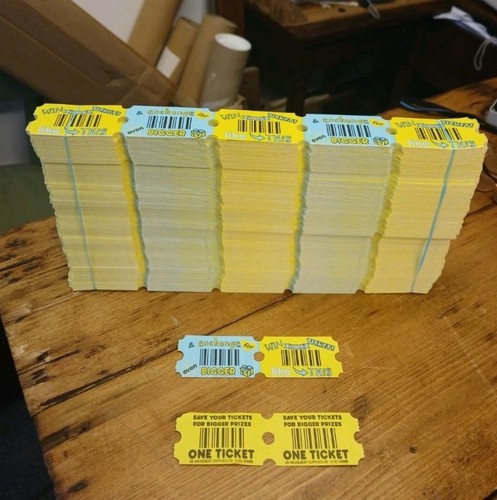 Arcade machine tickets - x,