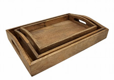Wooden Tray with Handle