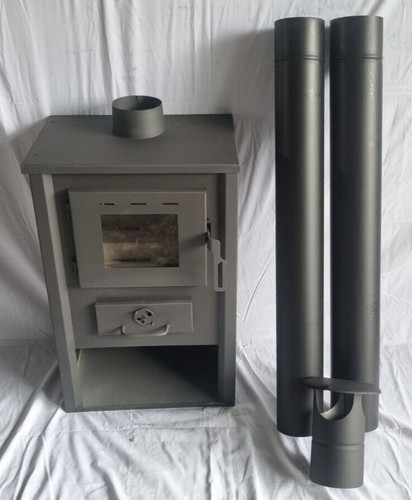 Freestanding steel fireplace - steel,