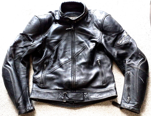 Vintage leather motorcycle - vintage,