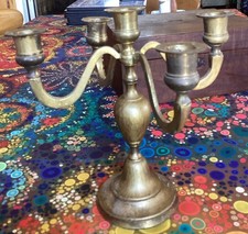 Vintage Candelabra Solid Brass