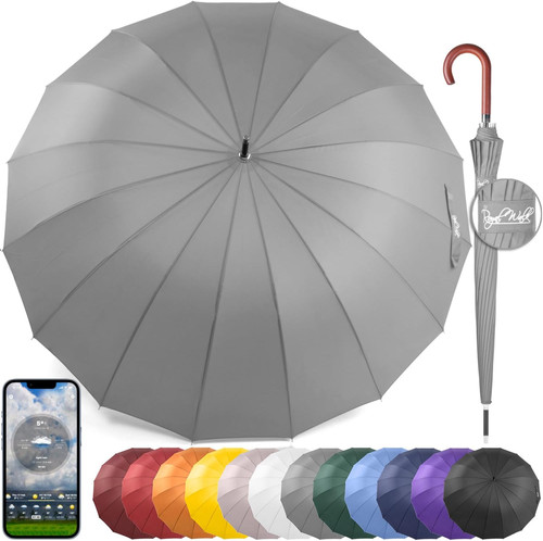 Large windproof umbrella - windproof, for