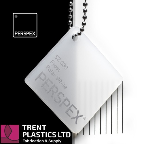 Opal frosted acrylic cut - frosted,