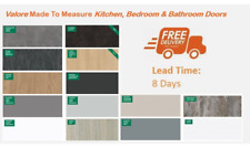 Valore Slab Replacement Kitchen Bedroom Bathroom Doors Drawers, Made to Measure