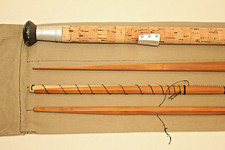 13' Sharps SPLICED IMPREGNATED S/CANE Salmon FLY FISHING ROD 3p-2 tops 9# (R-422