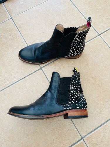 Joules black leather - joules,
