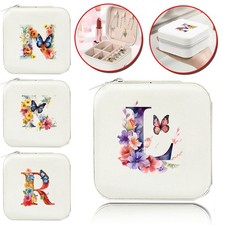 Printed Portable Jewellery Boxes Organizer Leather Jewelry Storage Case Travel