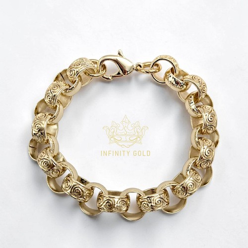Mens 9ct gold guilded - 9ct, 12mm