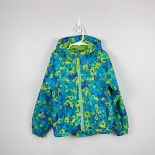 L.L. Bean Kids Discovery Rain Jacket Paint Splatter 5-6
