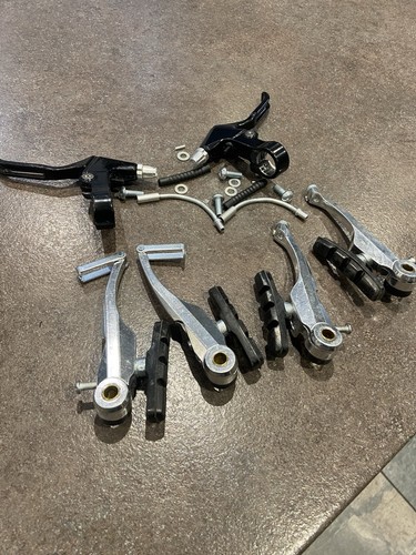 Silver brake black - v-brake, levers