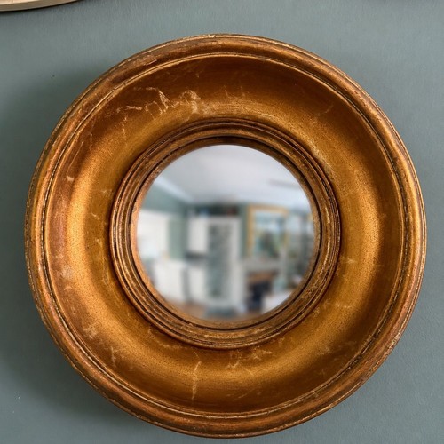 Gold antiqued round port hole - gold,