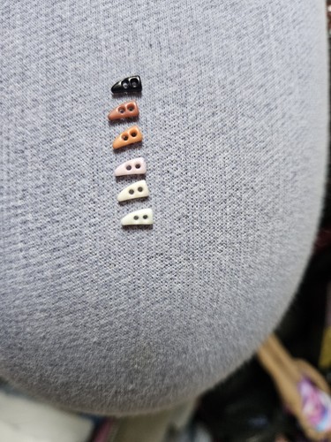 Beige 6mm mini toggle - 5,,