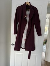 Ted Baker Long Burgundy Coat