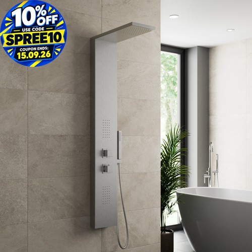 Thermostatic shower panel - thermostatic,
