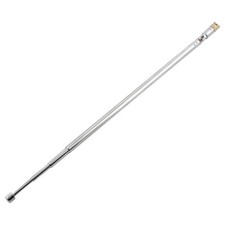FM AM TV Radio 4 Sections Telescopic Antenna Aerial Mast 180 Degree Rod 62cm