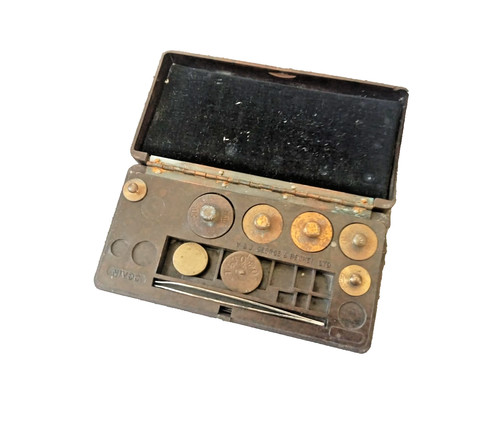 Vintage 1920s brass apothecary - vintage,