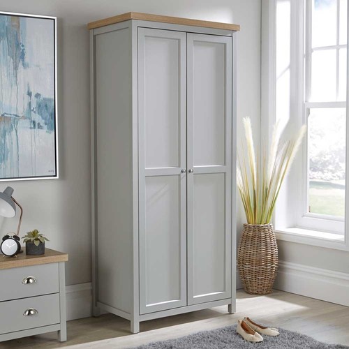 Wardrobe grey oak - wardrobe, 2