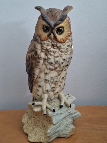 Large long eared owl figurine - large,