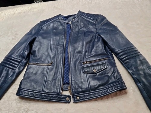 Massimo dutti blue leather - massimo,